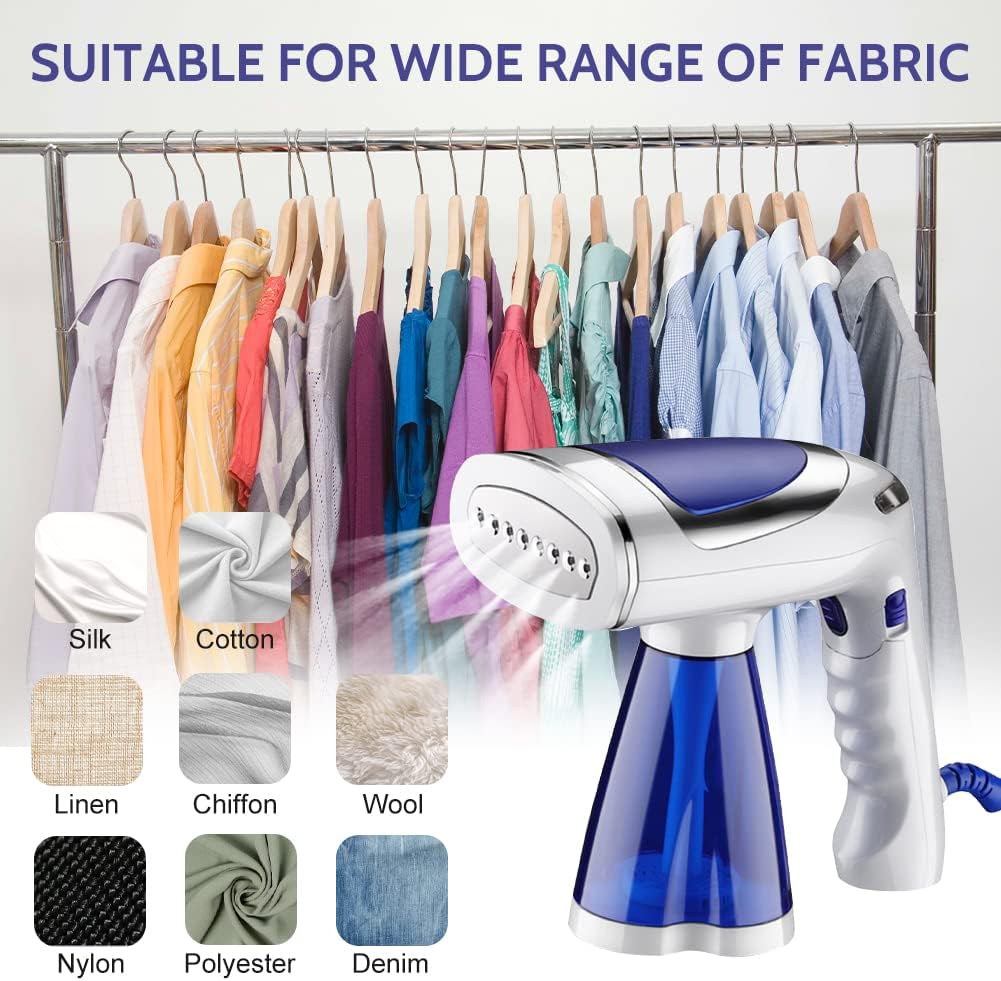 1600W Garment Steamer For Folding Clothes Handheld Upright Steam Iron For Travel - Univercell