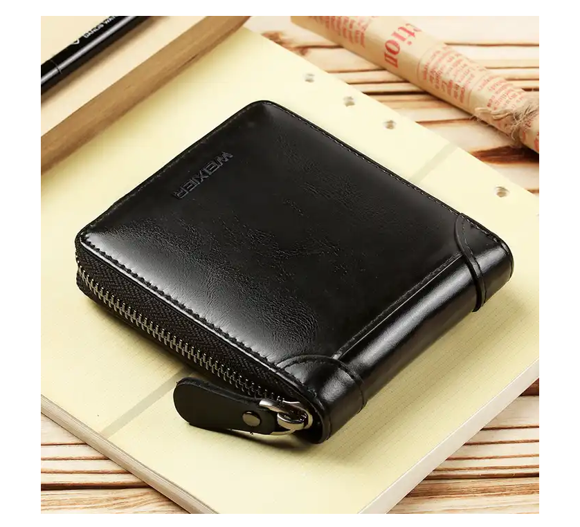 Buy Premium leather RFID Protection n Zipper Wallet for men's - Univercell