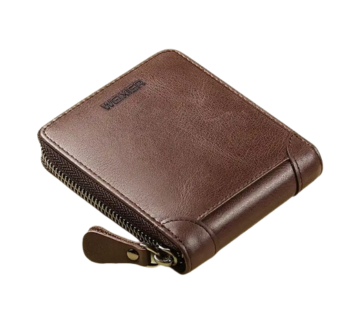 Buy Premium leather RFID Protection n Zipper Wallet for men's - Univercell