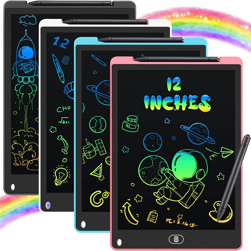 12-inch Electronic Doodle Drawing Writing Board Erasable N Reusable Digital Tablet for Kids - Univercell