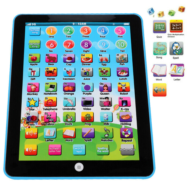 Kids Baby Toddler Tablet Toy Educational Learning Study Tablet Pad Girl Boy Gift - Univercell