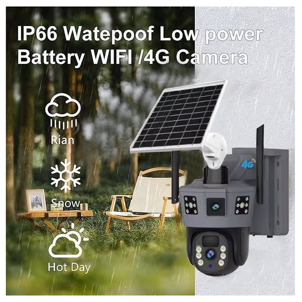 Solar Powered Wireless Wifi CCTV Camera