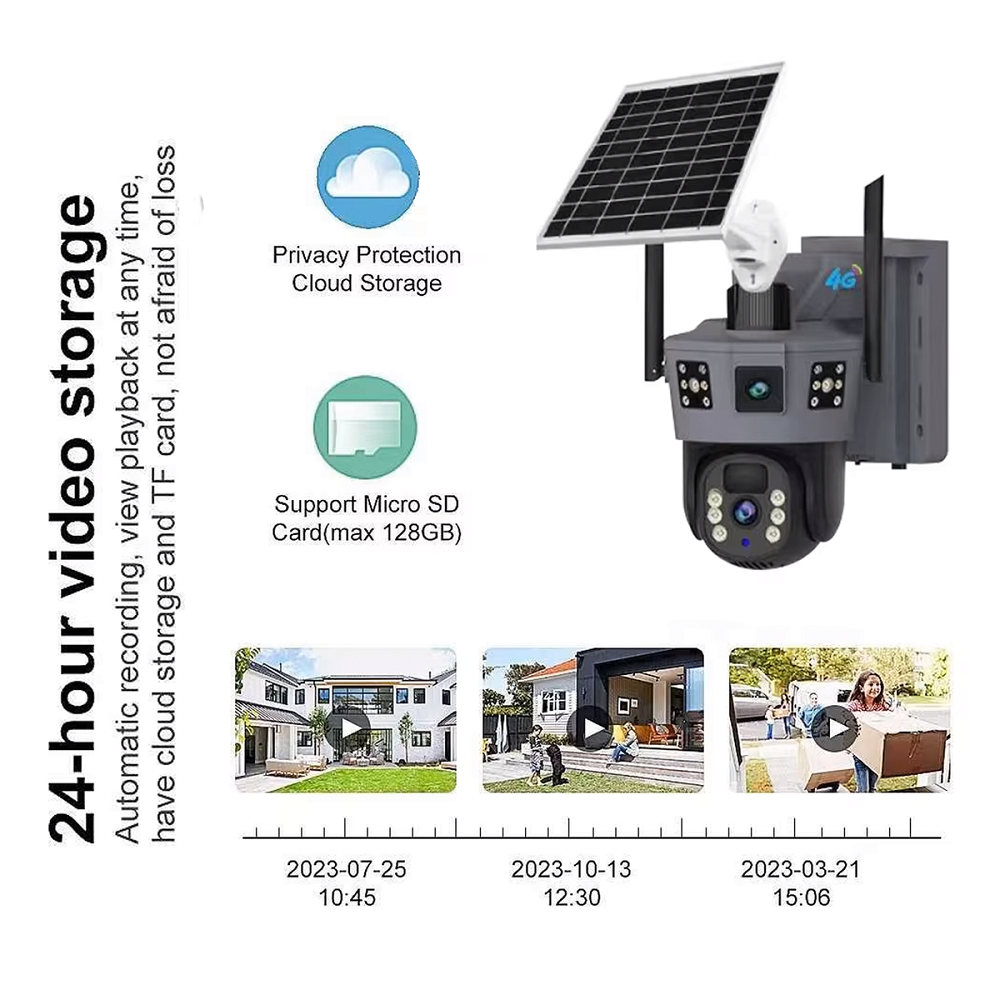 Solar Powered Wireless Wifi CCTV Camera