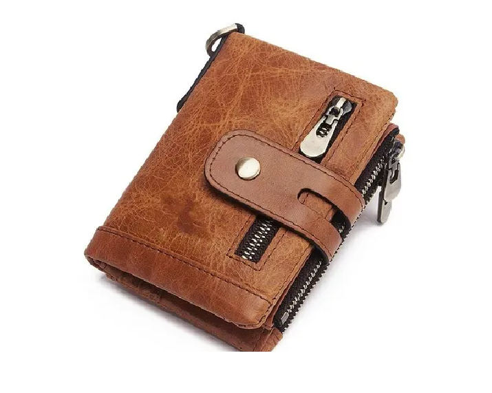 New Luxury Leather Multicard Holder n Chain Pocket Wallet for Men's - Univercell