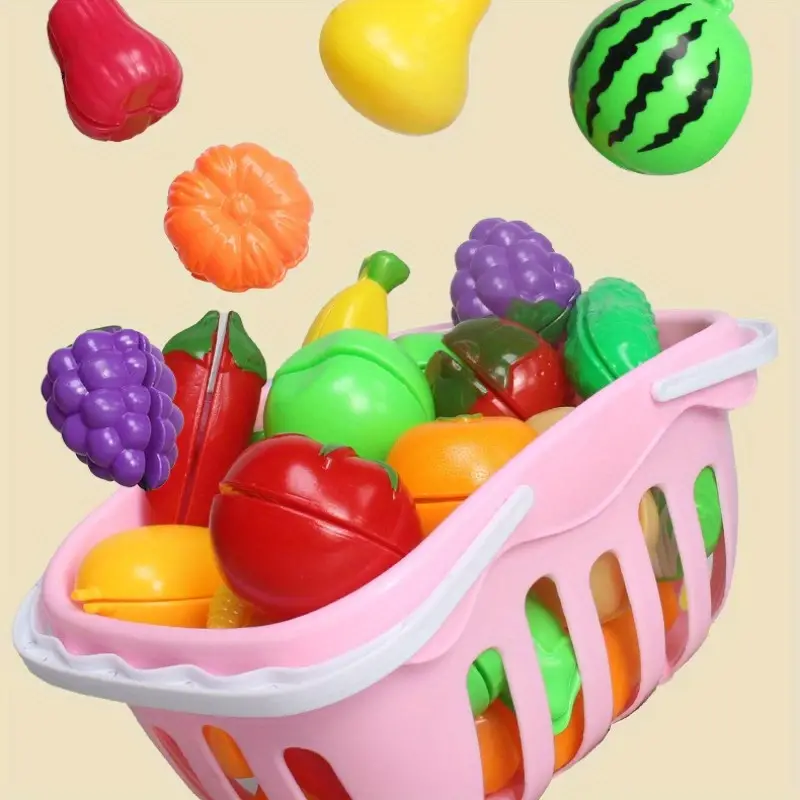 New 17pc Mini Kitchen Fruit Set Toys for Kids - Univercell