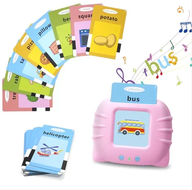 112 and 224 Cards Early Educational English Word Talking Flash Cards For Kids - Univercell