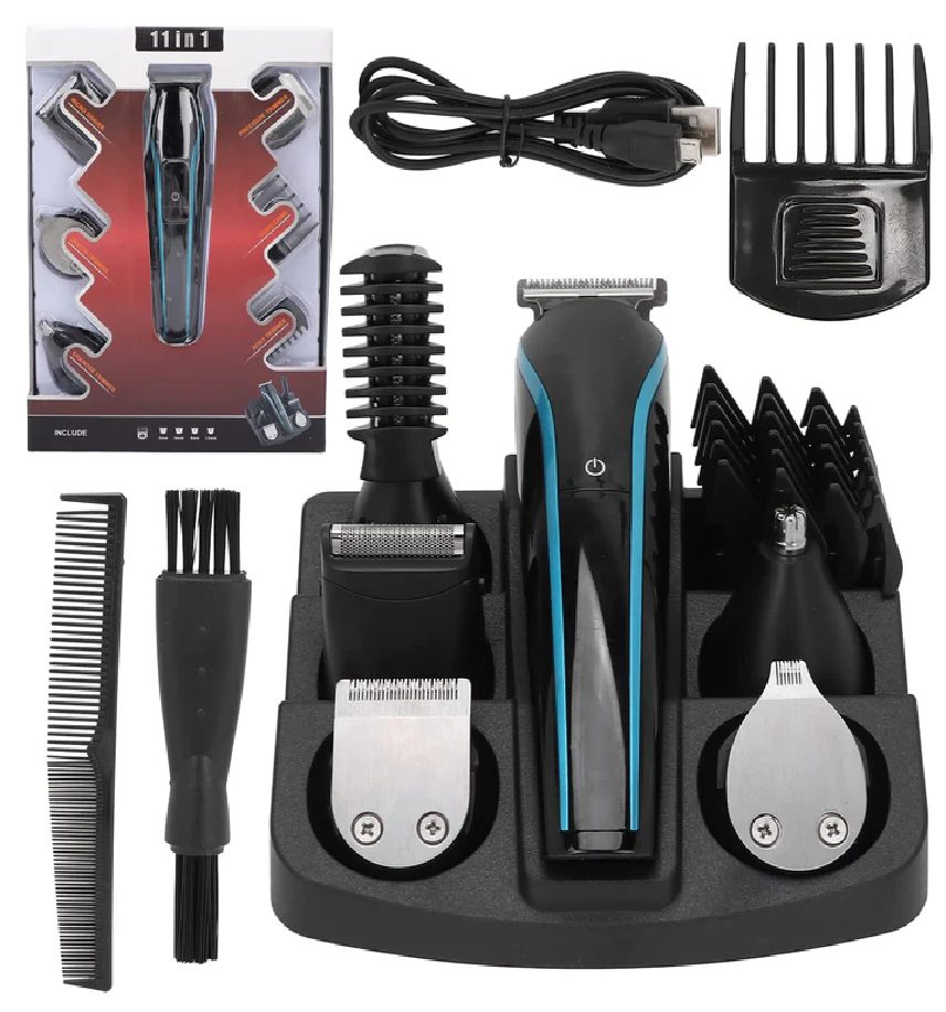 6 in 1 Grooming Set Electricr Beard Trimme Kit, Ergonomic Electric Washable Nose Hair Trimmer - Univercell