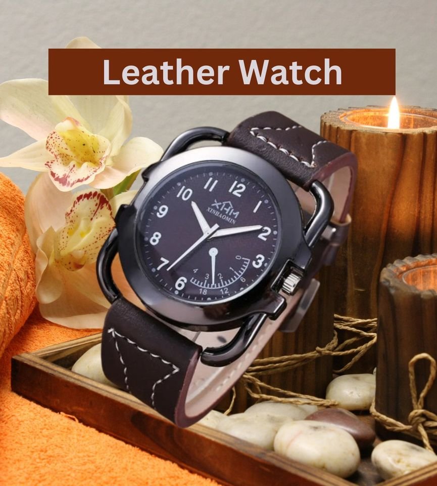 Gift ideas 3PC Gift set Leather wallet, Watch n Perfume for Men's