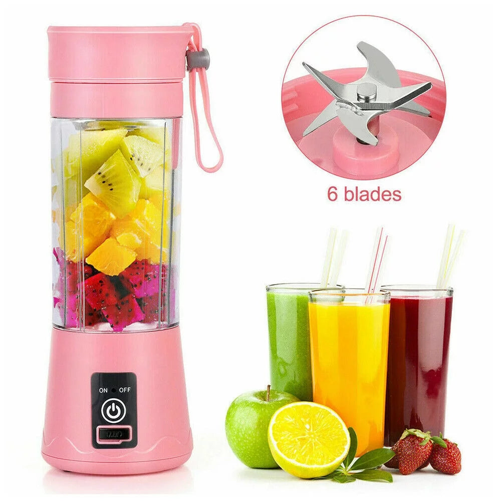 380ml Portable Personal Blender, Mini Juicer Cup USB Rechargeable and Personal Size Blender Smoothies Mixer - Univercell