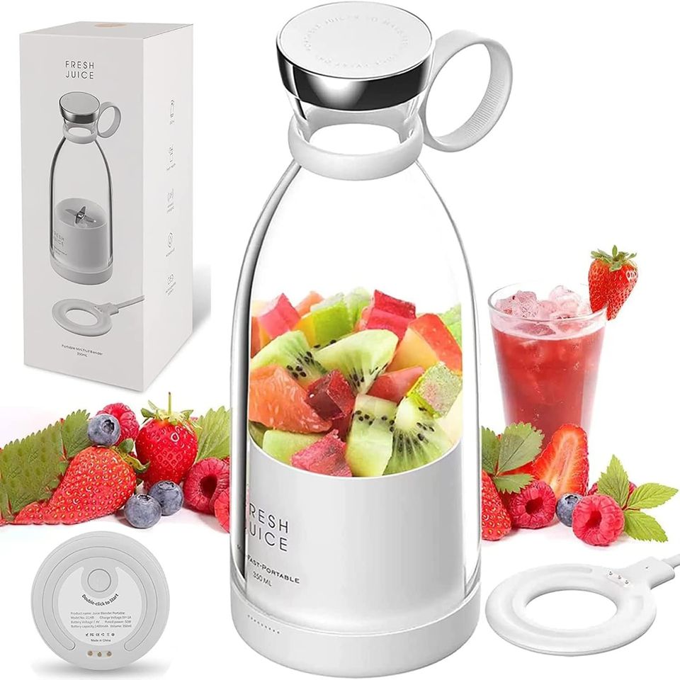 Blender Smoothie Makers, 350ml Portable Mixer Mini Personal Mixer Fresh Juice Mixer 1400mah - Univercell