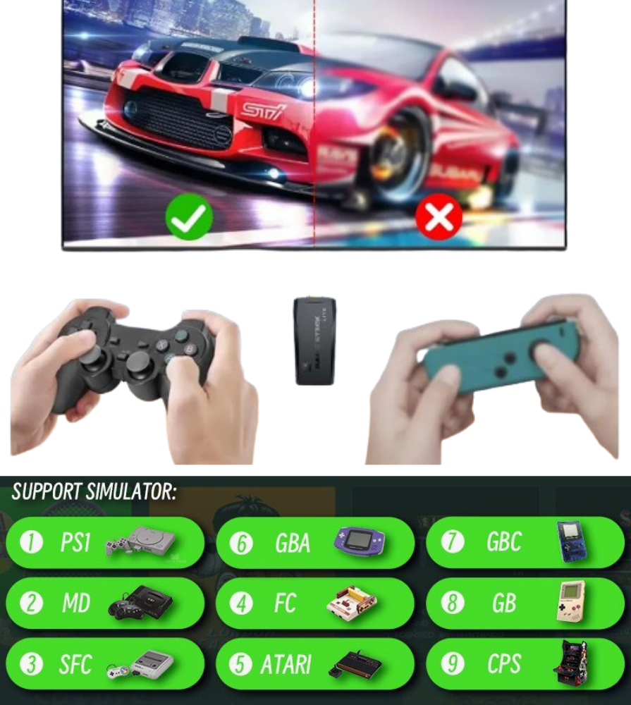 HY300 PRO Smart Ultra Projector Android 11 + M8 Pro Retro Game Stick