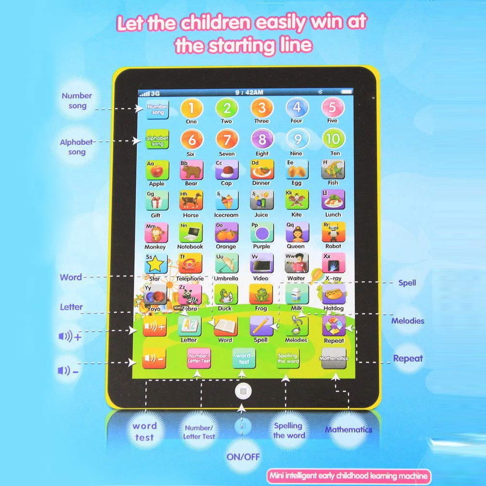 Kids Baby Toddler Tablet Toy Educational Learning Study Tablet Pad Girl Boy Gift - Univercell