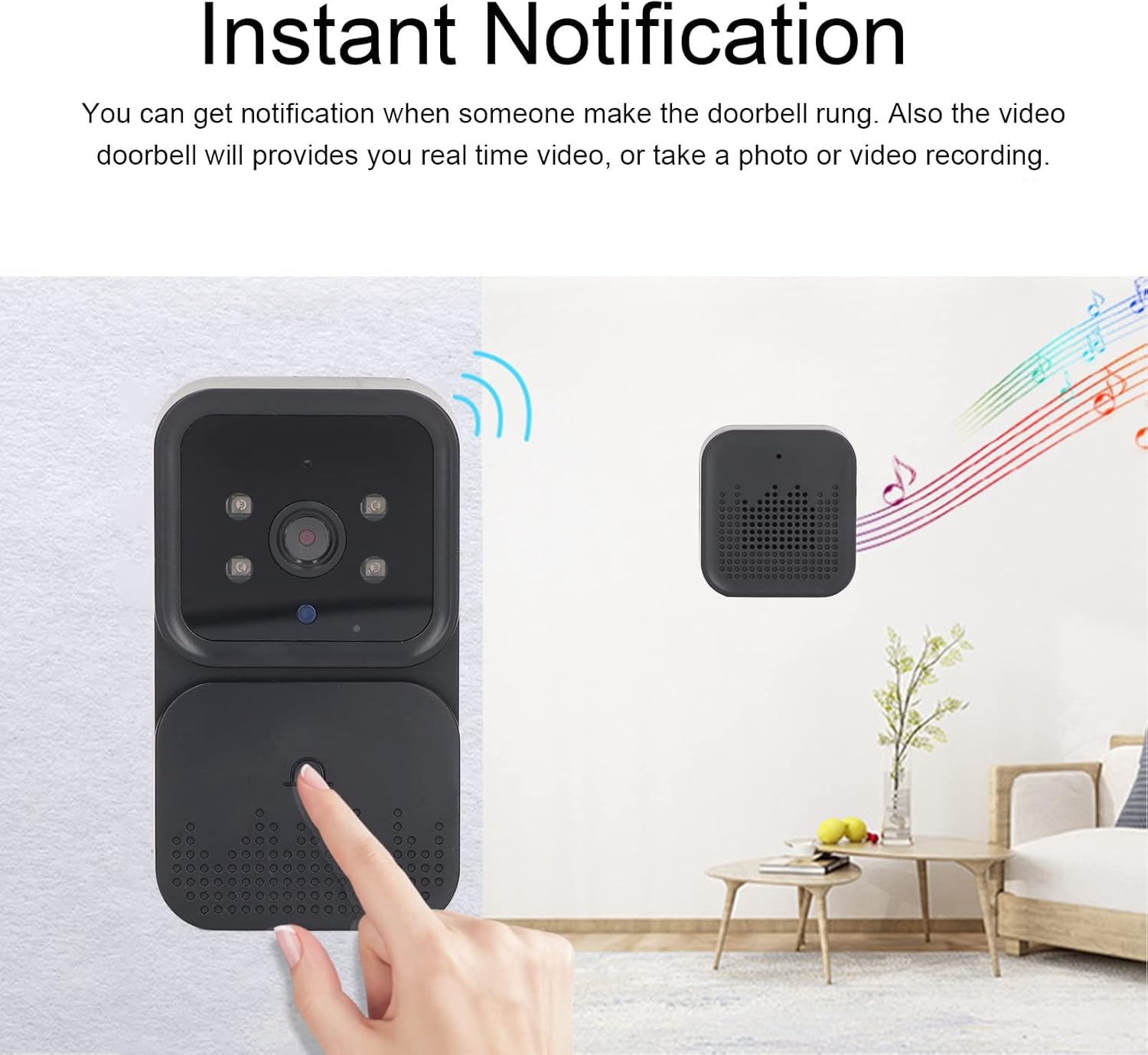 Home CCTV Mini Door Bell Camera Wifi Smart CCTV App Controll Camera