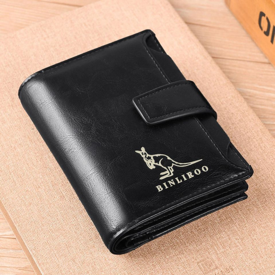 Men's Wallet Leather Credit Card Holder with ID Windows