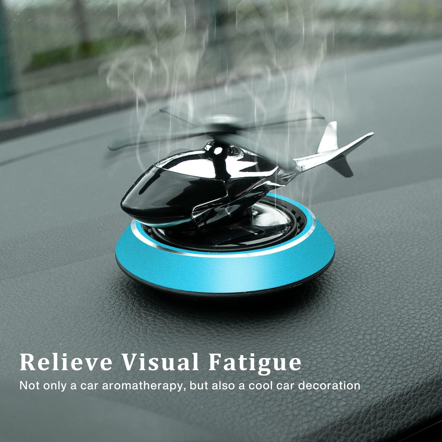 Helicopter Style Car Air Freshner Solar Power Diffuser car Dashboard Decoration - Univercell