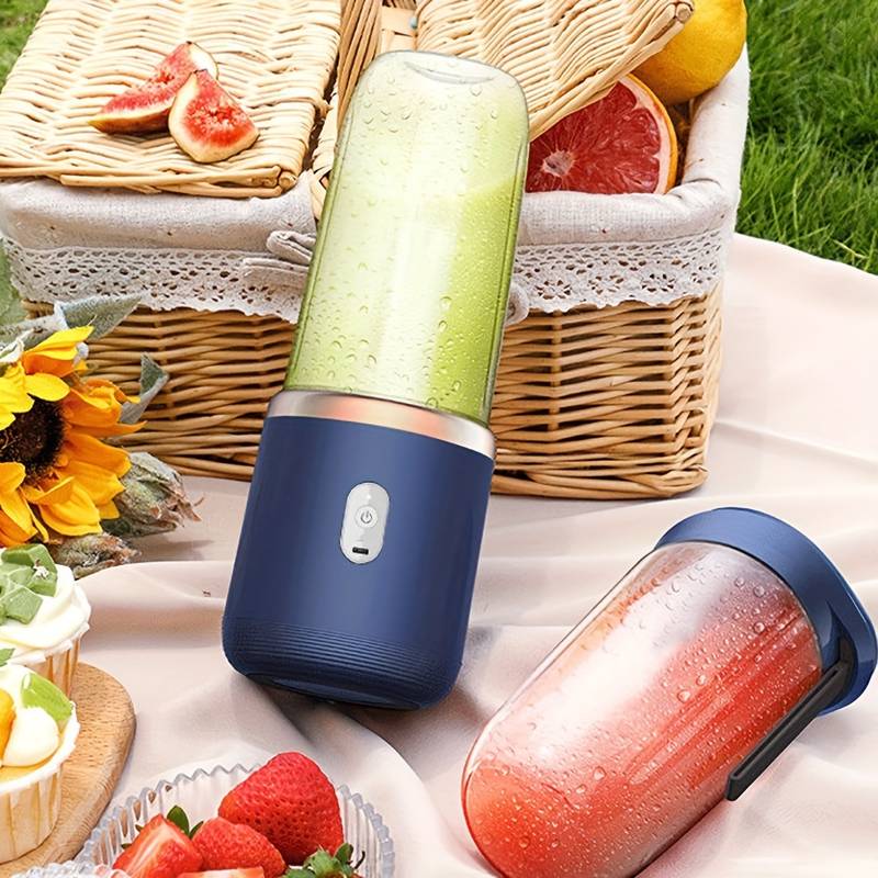 400ml Portable Charging Small Juicer, Household Multifunctional Juicer Cup, Wireless Portable Juicing - Univercell