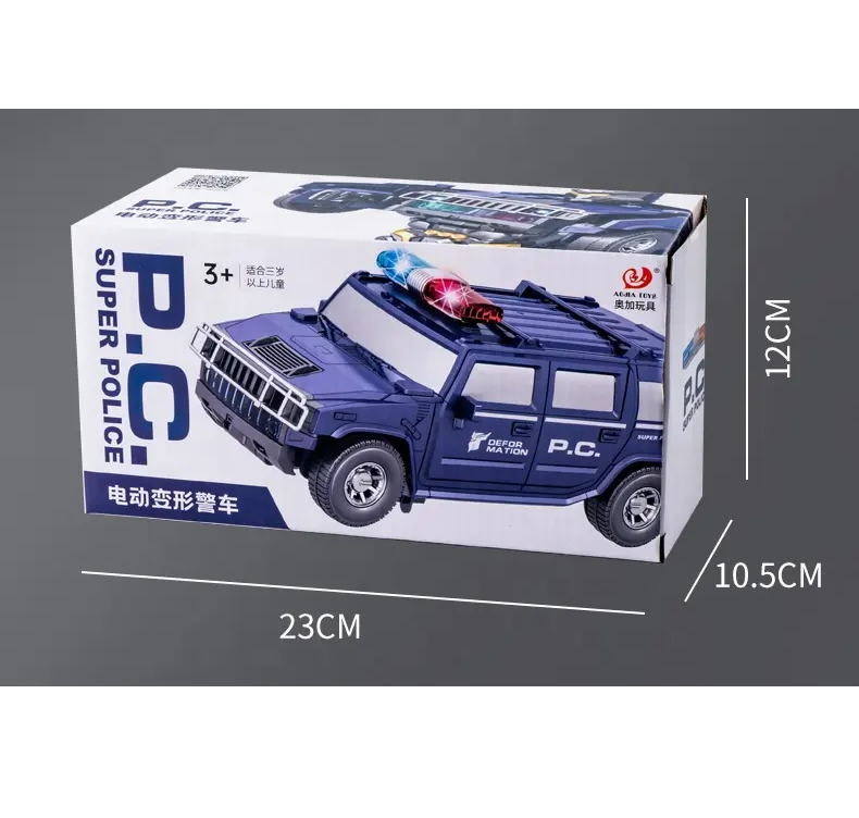 2-In-1 Transforming Robot to Car Toys with Light and Music for Kids - Univercell