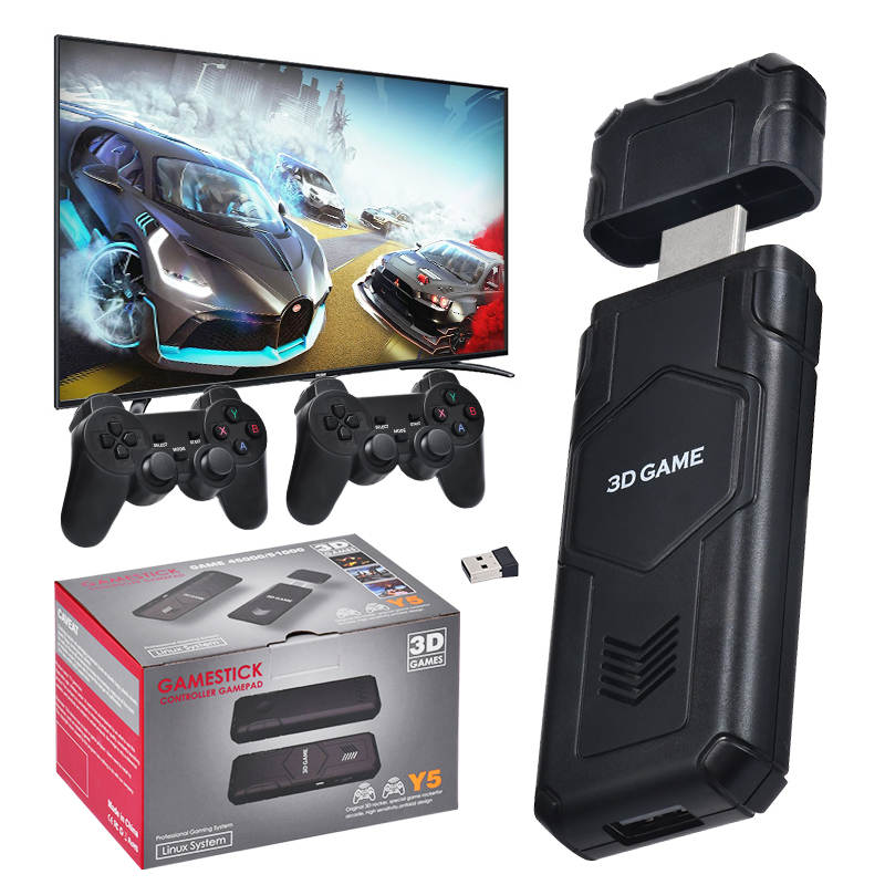 Plug N Play 4K HDMI Y5 Retro Game Console Built in 45K+ Games 64GB 2 Player Wireless Game Stick - Univercell