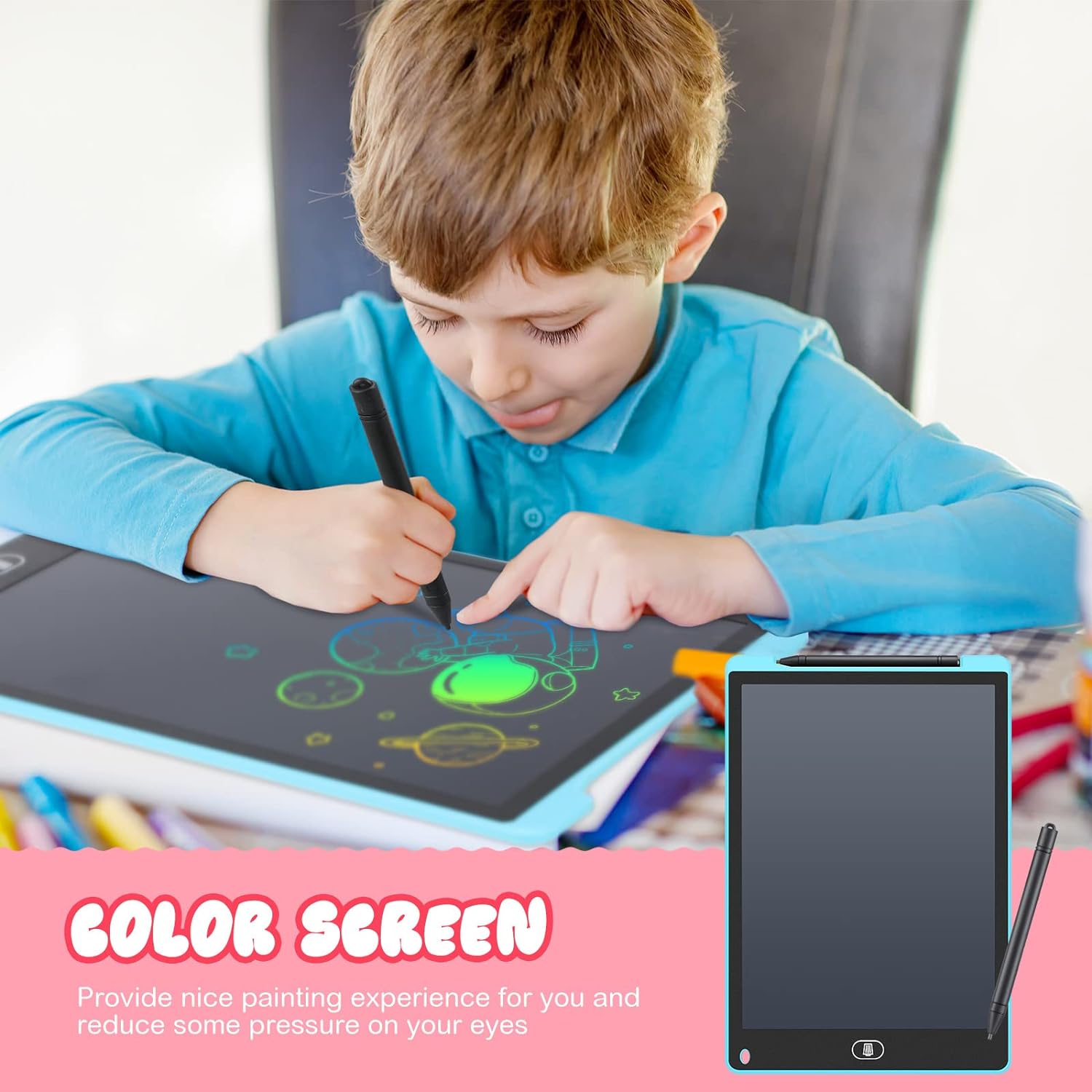 12-inch Electronic Doodle Drawing Writing Board Erasable N Reusable Digital Tablet for Kids - Univercell