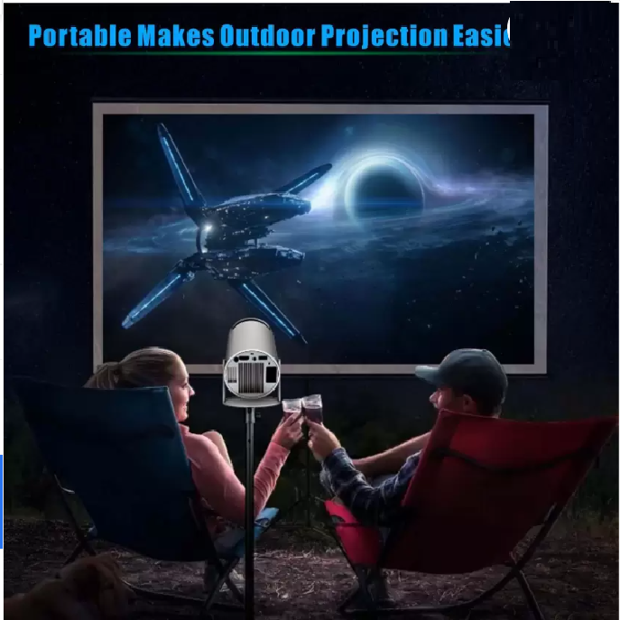 HY300 PRO PROJECTOR HD Android 11 WiFi6/BT5.0 180° Rotate Projector Wireless Portable Projector