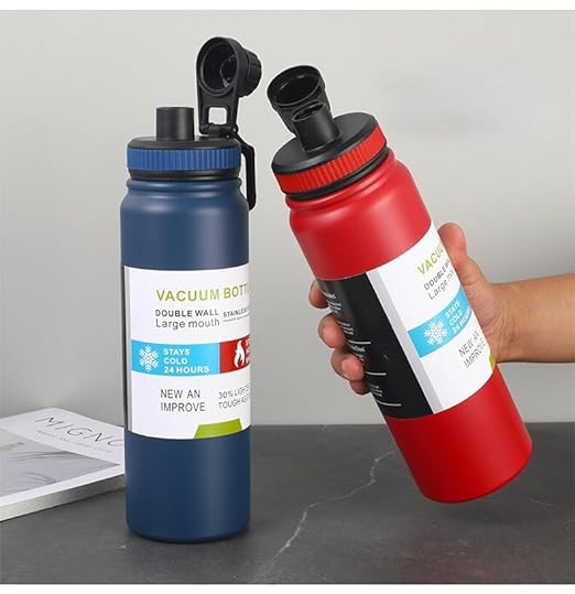 1L Portable Hot n Cold Stainless Steel Thermos Double wall Water Bottle - Univercell