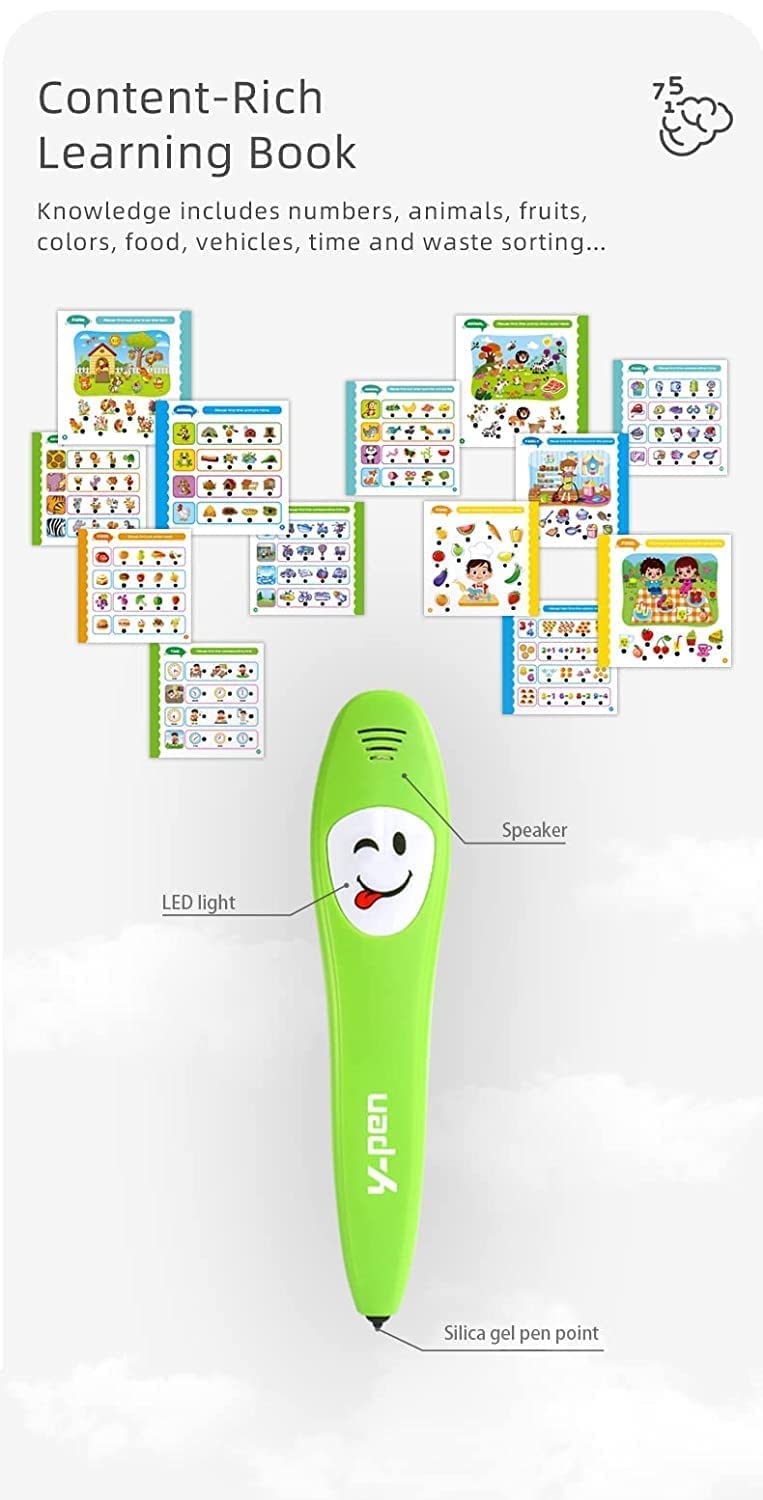 Christmas Gift Preschool Learning Toddler Book n Smart Talking Y-Pen, Toy for Kids - Univercell