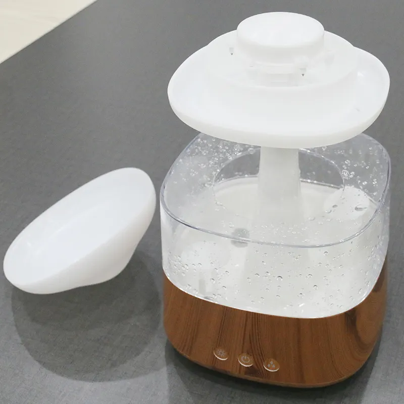 450ml Rain Cloud Mushroom Humidifier with 7 Colourful LED Night light Humidifier - Univercell