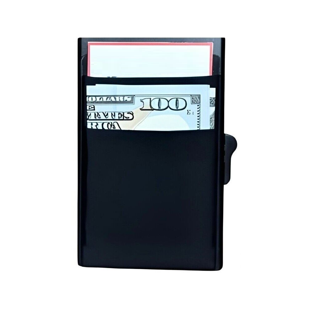 Mini Pop Up Card Case Slim Metal Minimalist Credit Card Holder RFID Wallet for Men Pocket Wallet - Univercell