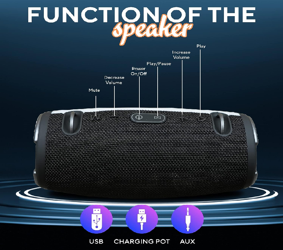 Xtreme 3 Bluetooth Wireless Speaker Beatbox for Outdoor party - Univercell