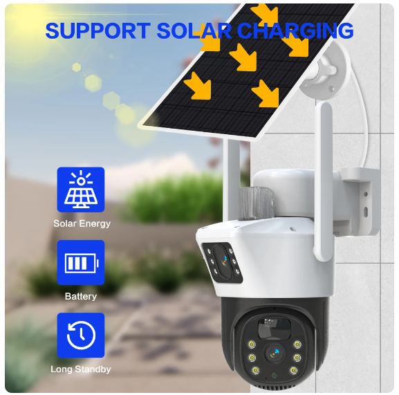 Plug Free Solar CCTV Camera Wireless Waterproof Outdoor CCTV Camera - Univercell