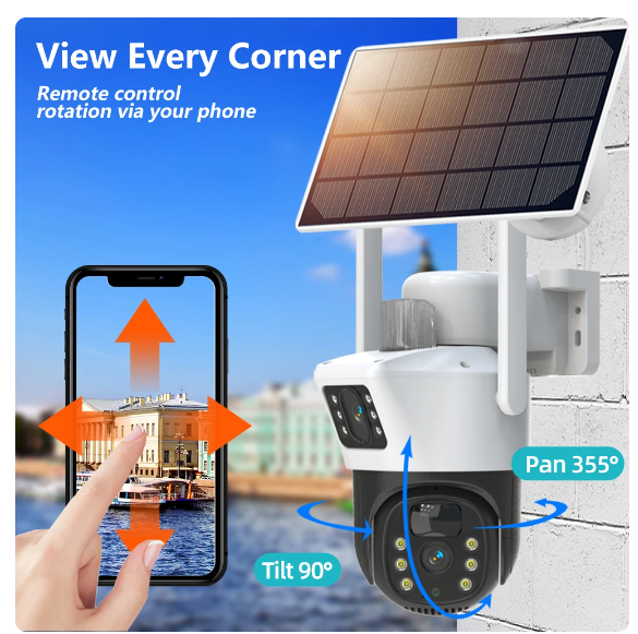 Plug Free Solar CCTV Camera Wireless Waterproof Outdoor CCTV Camera - Univercell