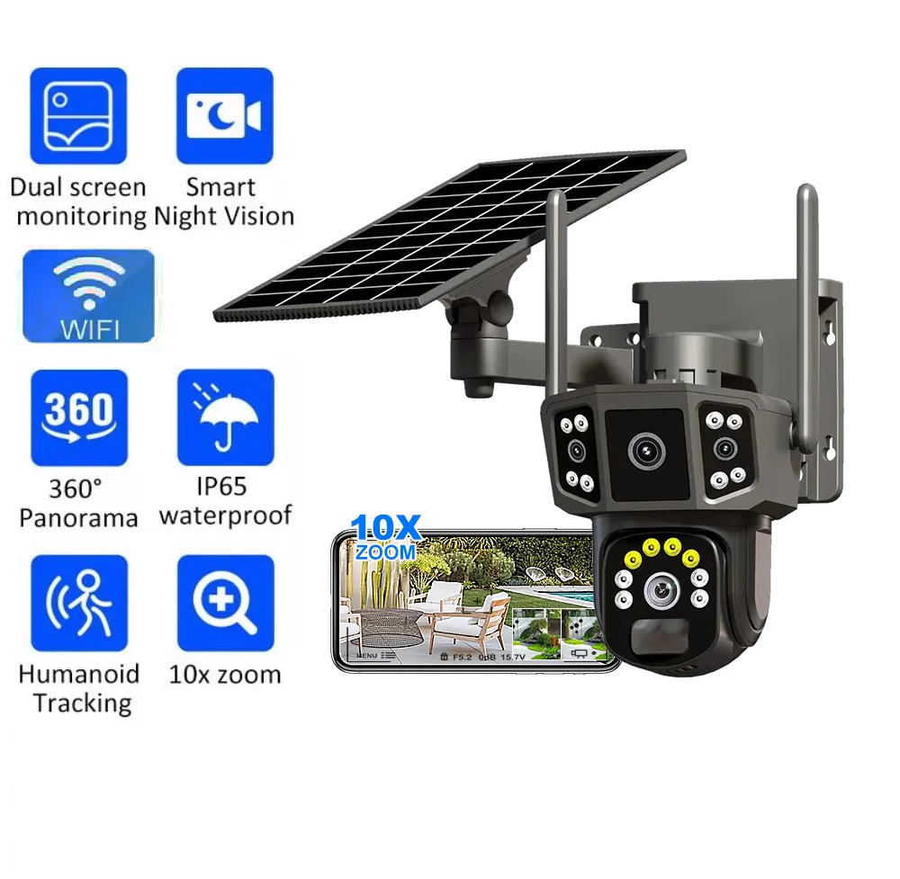 Solar Powered Wireless Wifi CCTV Camera