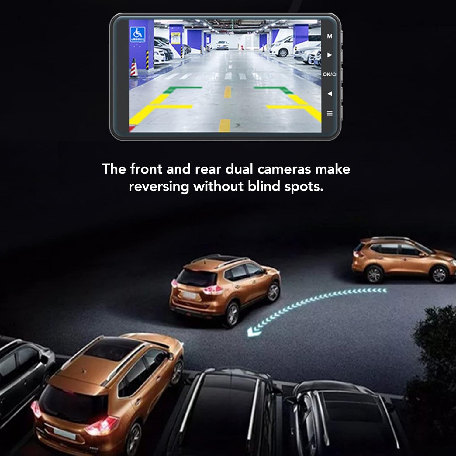 Front & Rear Wide Angle Dash Cam Loop Recording Car DVR Car Camera - Univercell