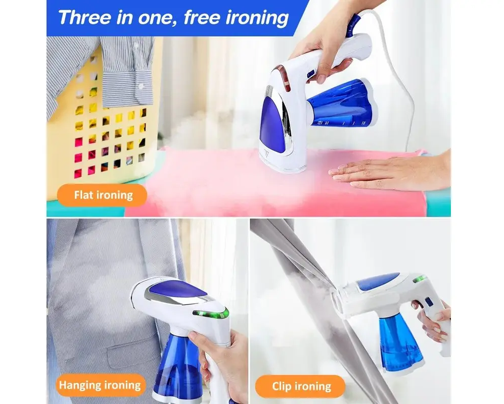 1600W Garment Steamer For Folding Clothes Handheld Upright Steam Iron For Travel - Univercell