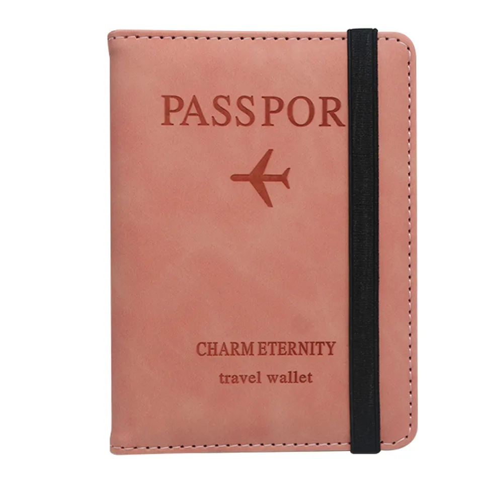 Passport Holder Travel Wallet RFID Blocking PU leather Case Cover - Univercell