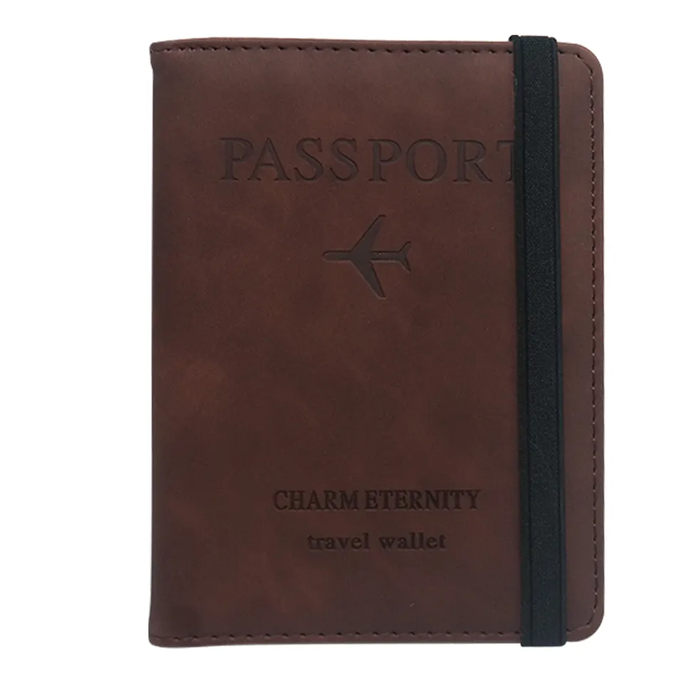 Passport Holder Travel Wallet RFID Blocking PU leather Case Cover - Univercell