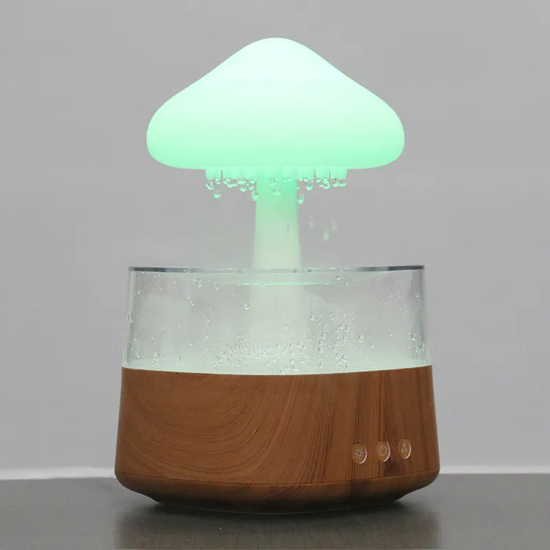 450ml Rain Cloud Mushroom Humidifier with 7 Colourful LED Night light Humidifier - Univercell