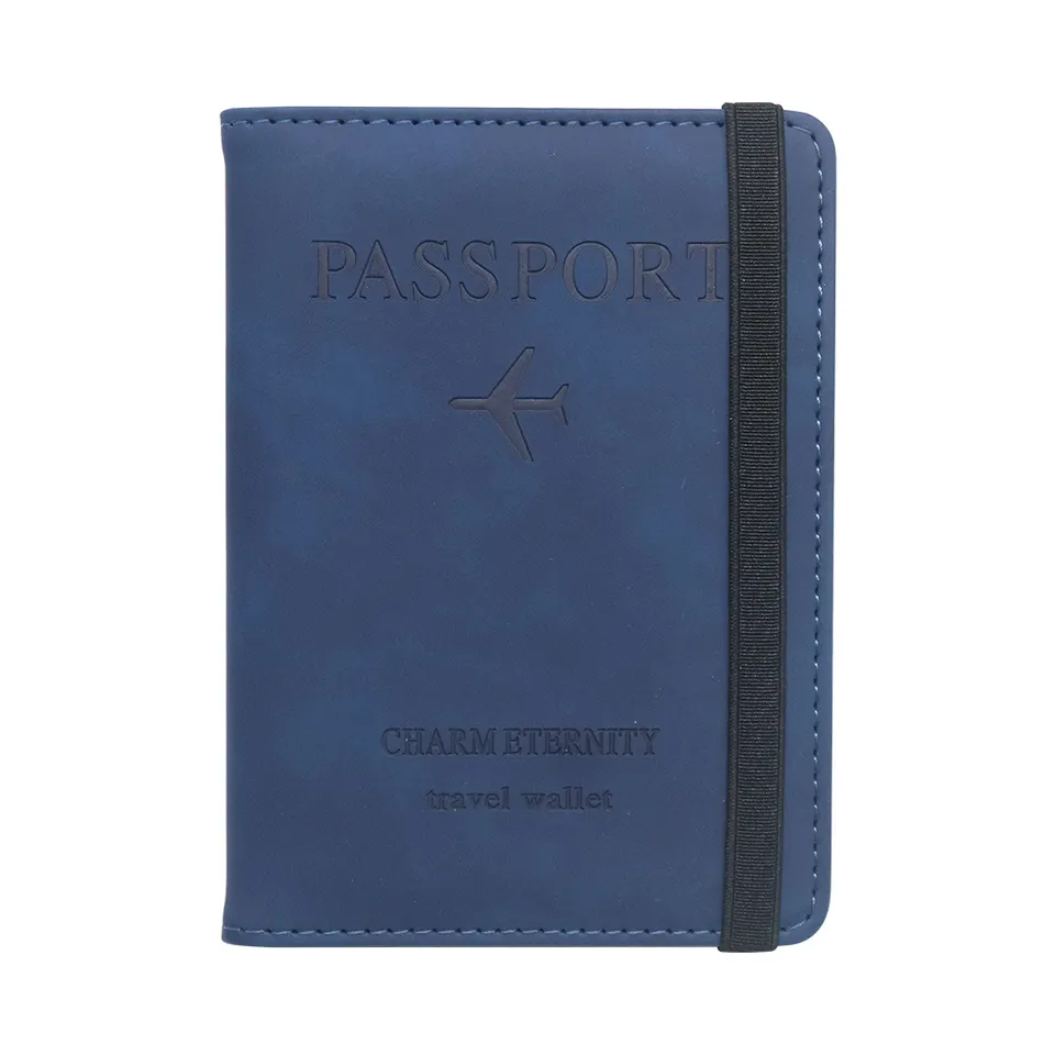 Passport Holder Travel Wallet RFID Blocking PU leather Case Cover - Univercell