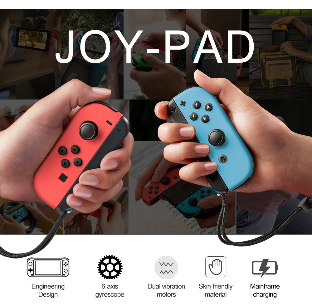 Switch Joy pad Joy Cons Joycons Wireless Controller for Nintendo Switch / OLED With Wake Up 6 Axis Joystick Bluetooth Gamepad - Univercell