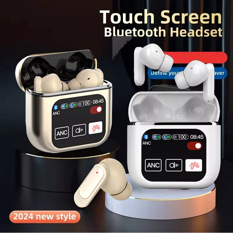 2024 Wireless Bluetooth Earbuds Touch Screen Earphones ANC ENC Bass Headphones - Univercell