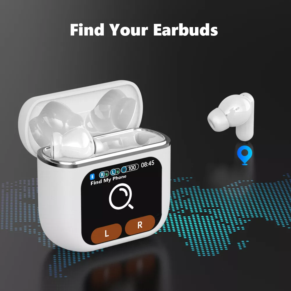 2024 Wireless Bluetooth Earbuds Touch Screen Earphones ANC ENC Bass Headphones - Univercell