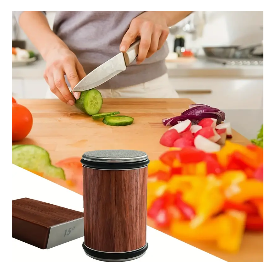 Rolling Knife Sharpener with Non Slip Base for Kitchen - Univercell