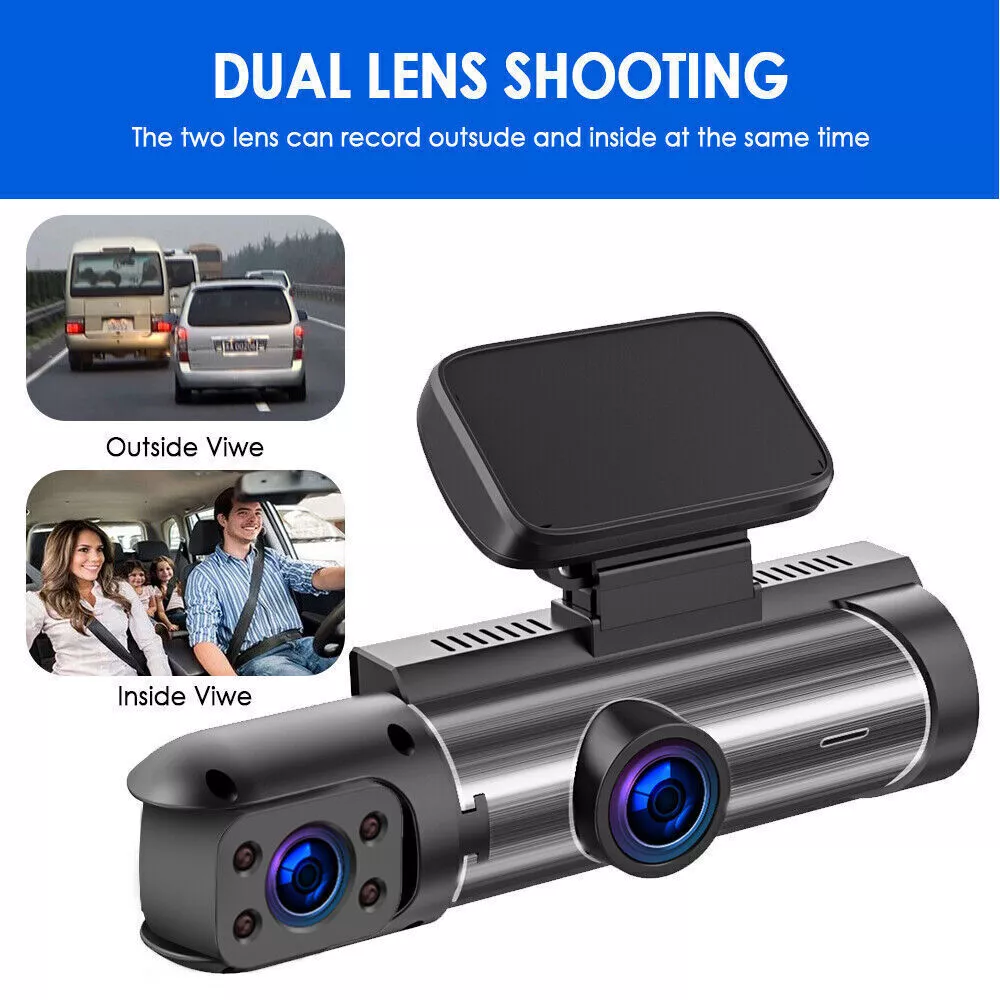 3-Inch Dual Lens HD Front & Inside G-Sensor Car DVR Wifi Dash Camera