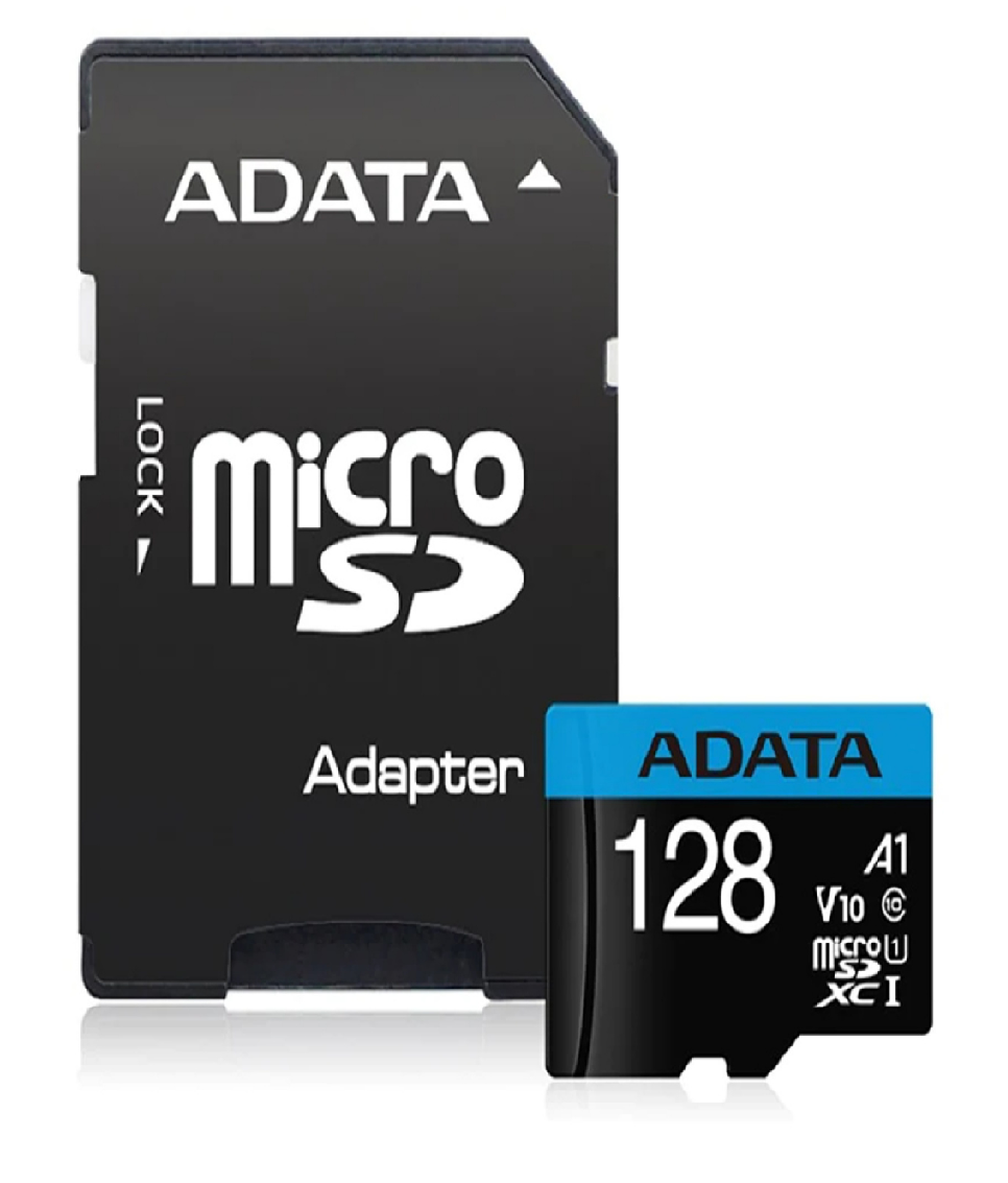 ADATA Premier 128GB Memory Card, MicroSDXC with SD Adapter, Read up to 100MB/s - Univercell