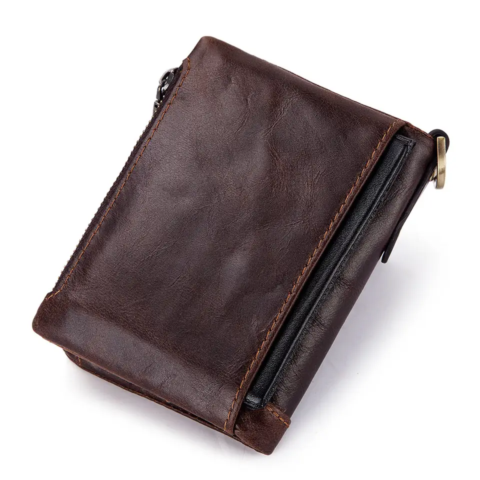 Genuine Leather RFID Protection, Multi card Holder n Zipper wallet for Men's - Univercell