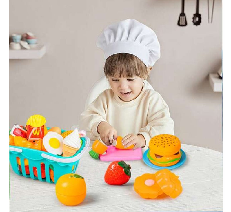 New 17pc Mini Kitchen Fruit Set Toys for Kids - Univercell