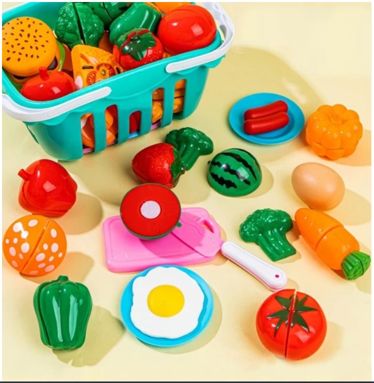 New 17pc Mini Kitchen Fruit Set Toys for Kids - Univercell