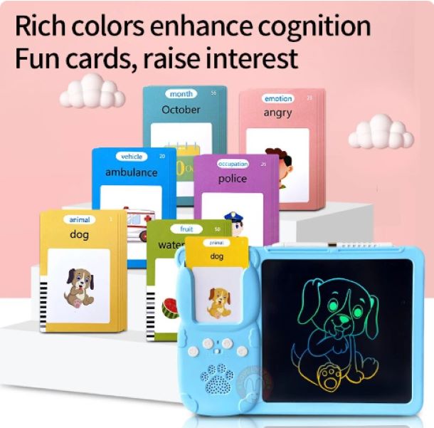 255 Talking Flash Cards & Writing Tablet 2-In-1, Kids Toddler Flash for Kids - Univercell