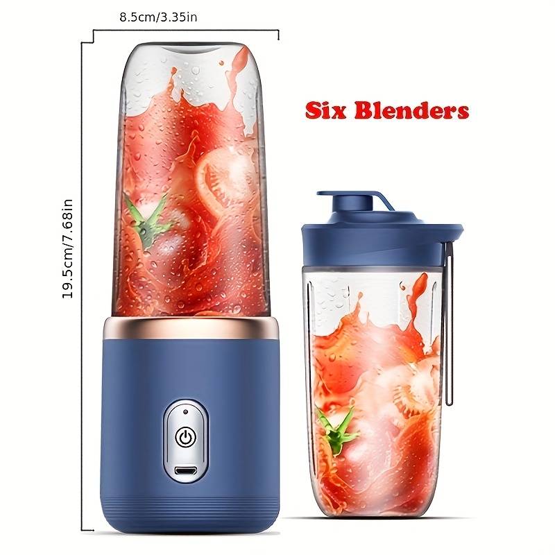 400ml Portable Charging Small Juicer, Household Multifunctional Juicer Cup, Wireless Portable Juicing - Univercell