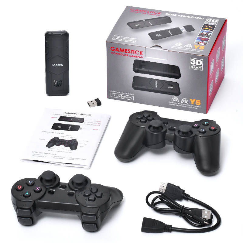 Plug N Play 4K HDMI Y5 Retro Game Console Built in 45K+ Games 64GB 2 Player Wireless Game Stick - Univercell